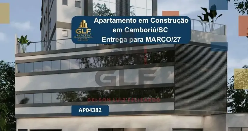 Apartamento em construção em camboriú/sc com 66m² área privativa sendo 2 suítes, 2 vagas de garagem