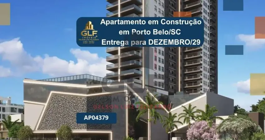 Apartamento em construção no perequê porto belo/sc com 153,55m² área privativa sendo 3 suítes, 2 vagas de garagem, área de lazer completa