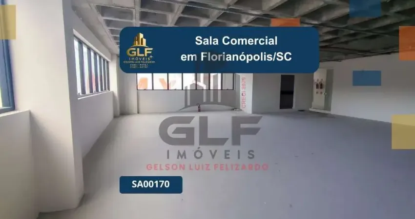 Sala comercial em florianópolis/sc com 156,72m² de área privativa