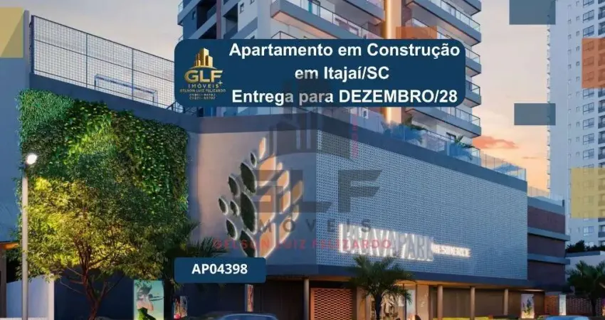 Apartamento em construção em itajaí/sc com 82m² área privativa sendo 2 suítes, 2 vagas de garagem, lazer completo