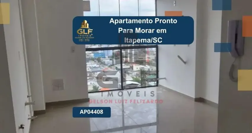 Apartamento pronto para morar em itapema/sc com 2 dormitórios sendo 1 vaga de garagem, área de lazer completa