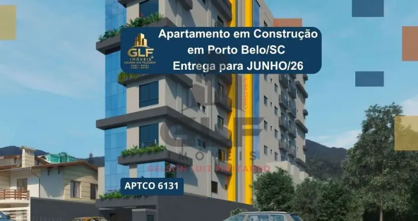 Apartamento em Construção em Porto Belo/SC com 135m² área privativa sendo 3 suítes, 2 vagas de garagem