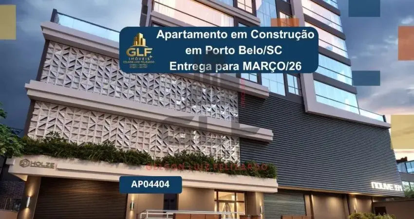 Apartamento em construção em porto belo/sc com 126,61m² área privativa sendo 3 suítes, 2 vagas de garagem, área de lazer completa
