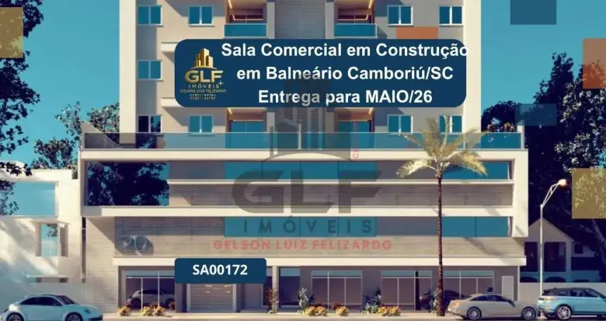 Sala comercial a venda em balneário camboriú/sc com 78,44m² área privativa sendo 1 vaga de garagem, sala bem localizada