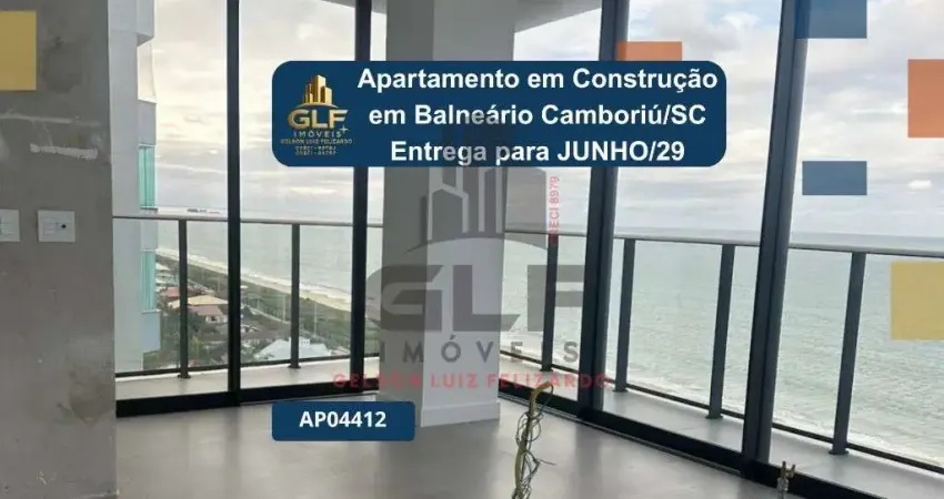 Apartamento pronto em balneário piçarras/sc com 148,18m² área privativa sendo 3 suítes, 3 vagas de garagem, área de lazer completa