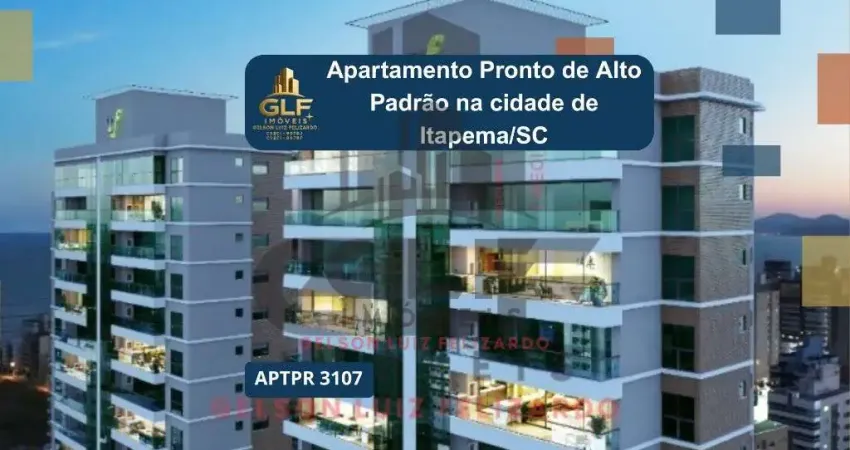 Apartamento de alto padrão na cidade de itapema/sc, no bairro meia praia, com 3 suítes e 2 vagas de garagem. com 160m². localização privilegiada.