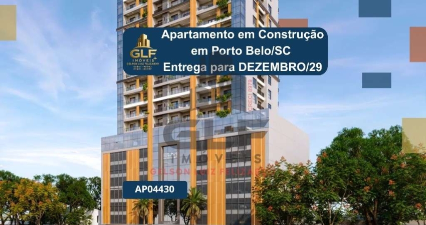 Apartamento em construção em porto belo/sc com 86,50m² área privativa sendo 2 suítes, 2 vagas de garagem, área de lazer completa