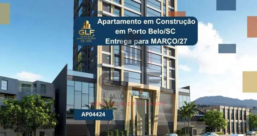 Apartamento em construção em porto belo/sc com 80,30m² área privativa sendo, 2 suítes, 2 vagas de garagem, lazer completa