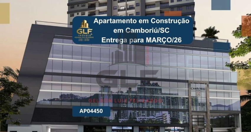 Apartamento em construção em camboriú/sc com 72,74m² área privativa, com 2 dormitórios sendo 1 suíte, 1 vaga de garagem, área de lazer completa