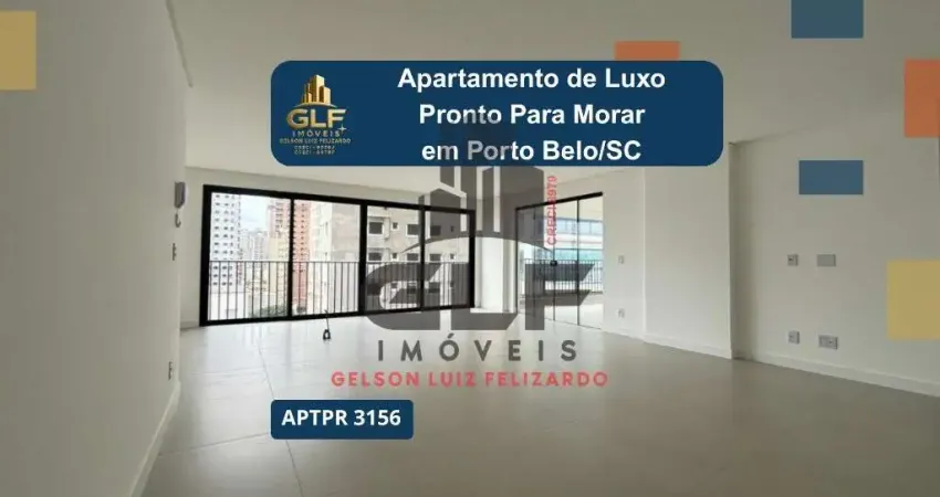 Apartamento Pronto para morar em Porto Belo/SC bairro Pereque, com 144m² área privativa sendo 3 suítes 2 vaga de garagem, área de lazer completa