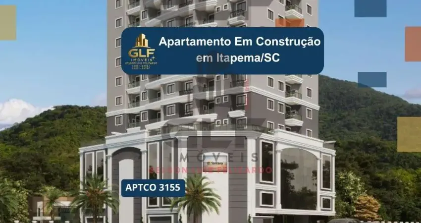Apartamento em construção em itapema/sc no bairro tabuleiro, 2 dormitórios sendo 1 suíte e 1 vaga de garagem, com lazer completo. bem localizado. inve
