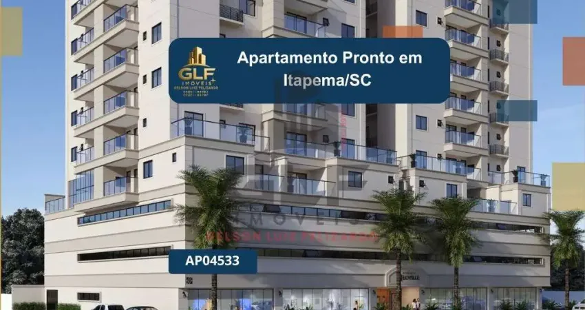 Apartamento pronto em itapema/sc bairro tabuleiro dos oliveiras, com 76,73m² área privativa com 2 dormitórios sendo 1 suíte 1 vaga de garagem lazer