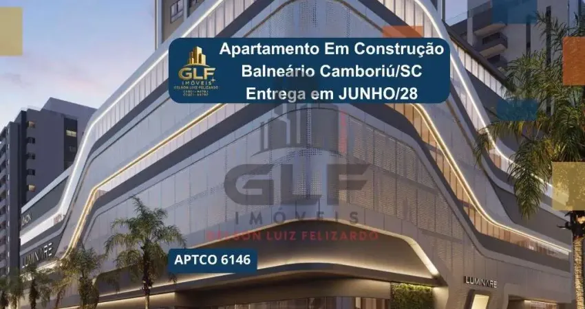 Apto em Construção em Balneário Camboriú, com 319,74m² área privativa sendo 4 suítes, 4 vagas de garagem, área de lazer completa