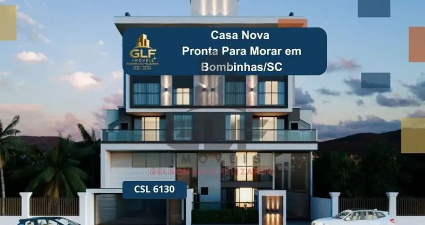 Casa Pronto em Bombinhas com 116,70m² área de lazer sendo 3 suítes, 2 vagas de garagem, área de lazer completa