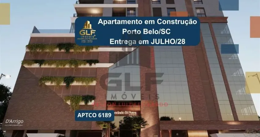 Apto em Construção em Porto belo, com 120,65m² área privativa sendo 3 suítes, 2 vagas de garagem, área de lazer completa