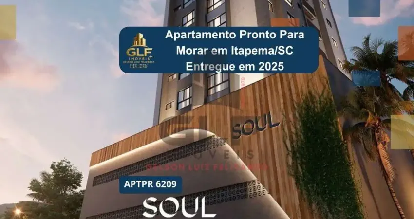 Apto Pronto na cidade de Itapema/SC no bairro Morretes, com 2 Suítes e 1 Vaga de garagem, com Lazer Completo. Bem localizado. Investimento