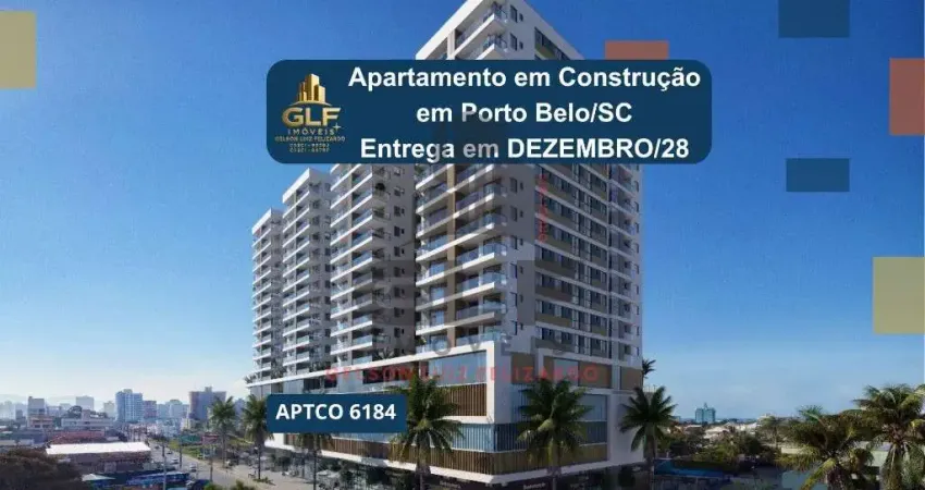 Apto em Construção em Porto Belo, com 137,20m² área privativa sendo 3 suítes, 2 vagas de garagem, área de lazer completa