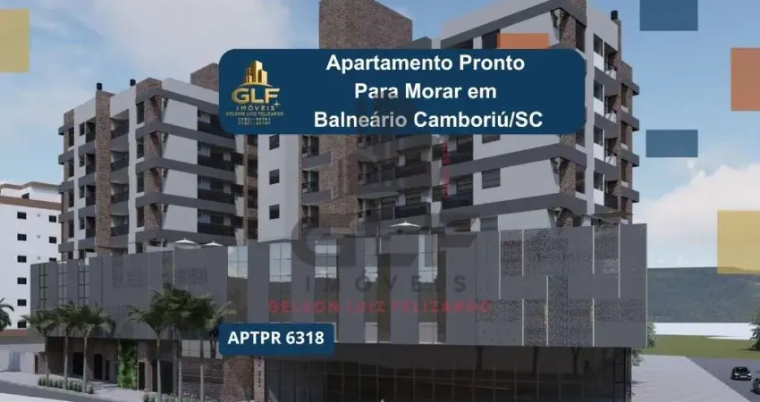 Apto Pronto em Camboriú, com 81,77m² área Privativa, com 3 dormitórios sendo 1 suíte, 2 vagas de garagem, área de lazer completa