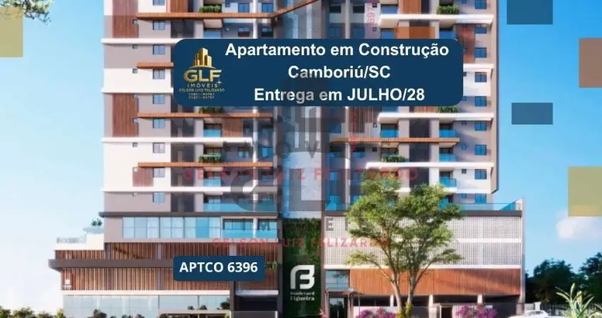 Apto em Construção em Camboriú, com 64,57m² área privativa, sendo 2 suítes, 1 vaga de garagem, área de lazer completa