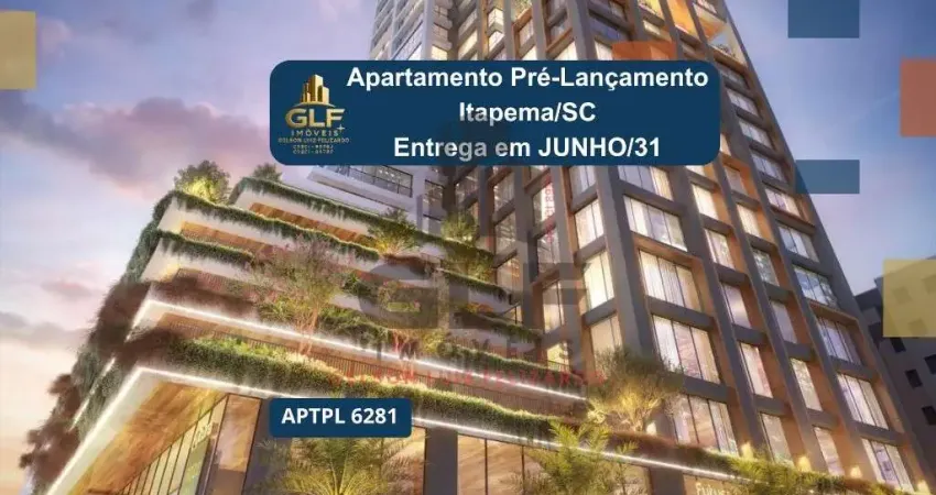 Apto Pré Lançamento em Itapema/SC bairro Meia Praia, com 42,77m² área privativa, sendo 1 dormitório 1 vaga de garagem área de lazer completa