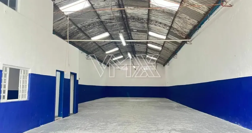 Galpão para locação – 300m² | jardim andaraí – sp | porta automática & pé direito alto