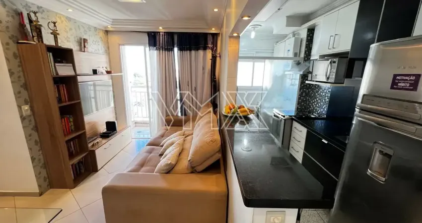 Apartamento com planejados, 02 dormitórios, 50m² e sacada – vila paiva, sp