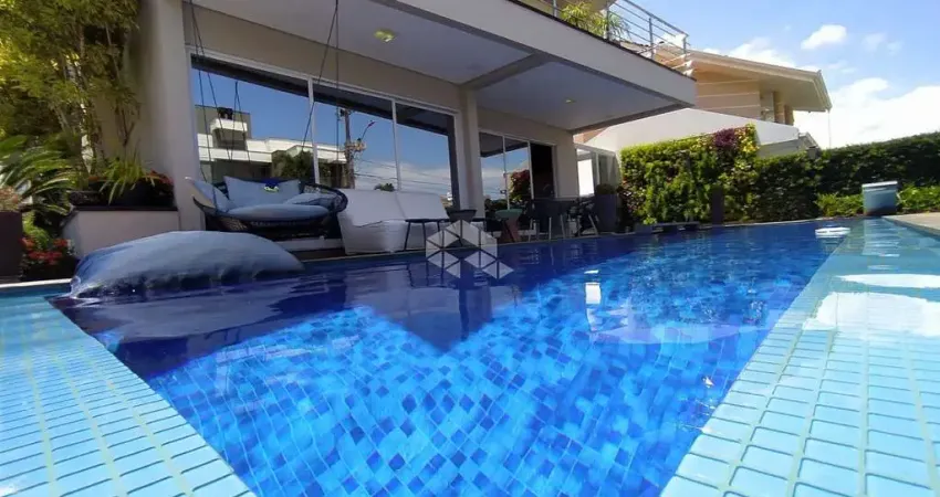 Casa de alto padrão com 4 dormitórios sendo 4 suítes no pedra branca em palhoça | à venda por r$ 4.800.000,00.