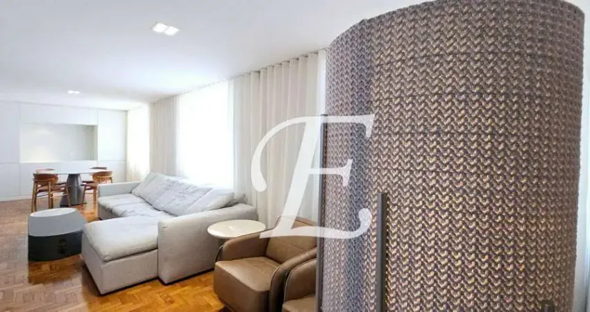 Apartamento para comprar com 3 quartos ( 1 suíte ), reformado, 135m², andar alto no itaim bibi