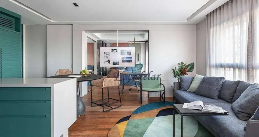 Apartamento com 1 dormitório à venda, 70 m² por R$ 2.000.000,00 - Jardim Paulistano - São Paulo/SP
