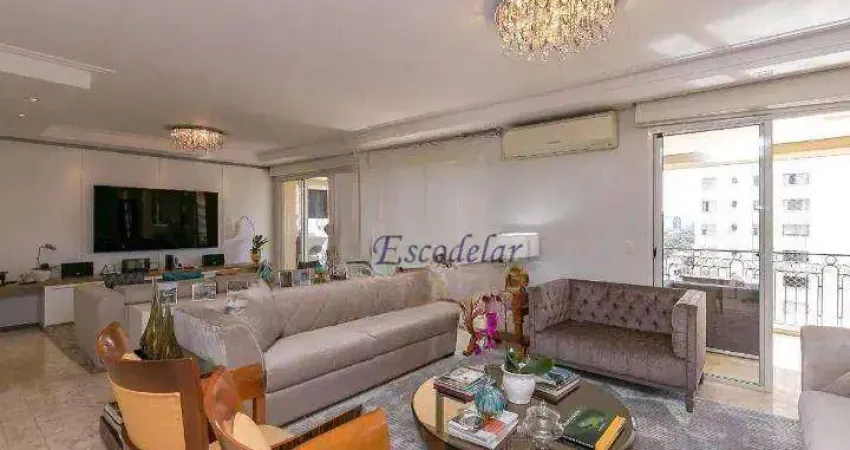 Apartamento com 4 dormitórios à venda, 252 m² por r$ 4.300.000,00 - campo belo - são paulo/sp