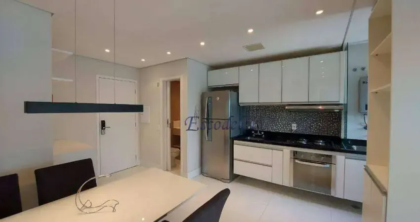 Apartamento com 1 dormitório para alugar, 54 m² por R$ 12.032,90/mês - Itaim Bibi - São Paulo/SP