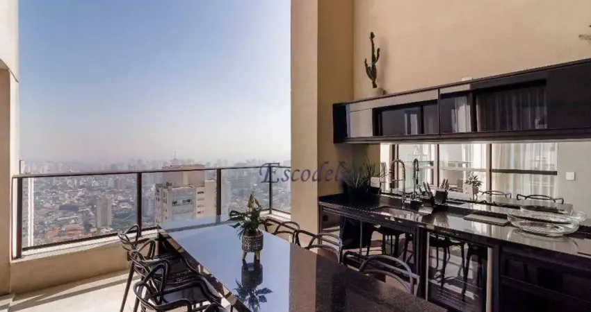 Cobertura com 4 dormitórios à venda, 375 m² por r$ 8.000.000,00 - perdizes - são paulo/sp