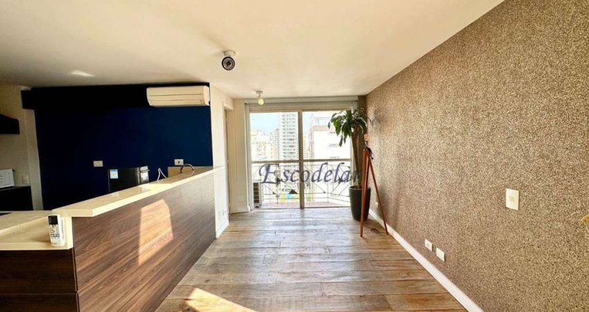 Apartamento Duplex com 1 dormitório à venda, 75 m² por R$ 1.400.000,00 - Vila Nova Conceição - São Paulo/SP