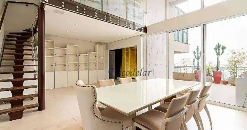 Apartamento duplex com 4 dormitórios à venda, 239 m² por r$ 4.600.000,00 - campo belo - são paulo/sp