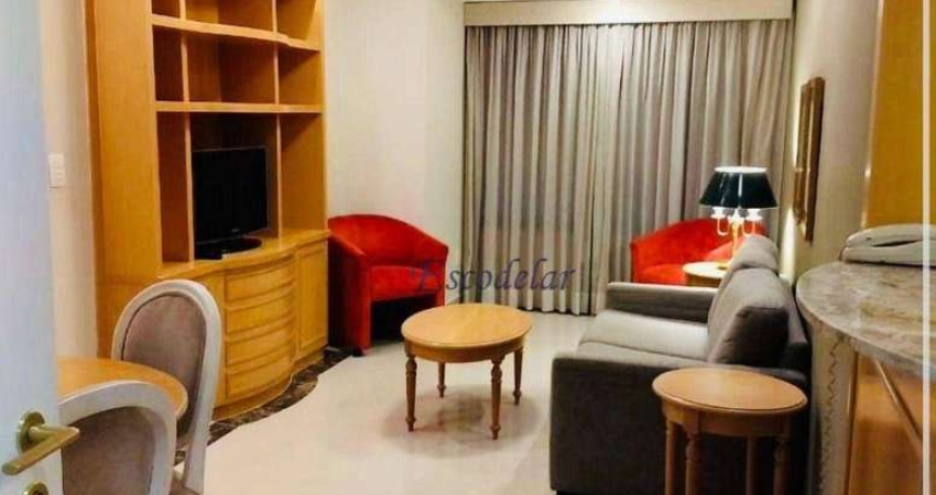 Apartamento com 1 dormitório para alugar, 34 m² por R$ 5.400,00/mês - Moema - São Paulo/SP