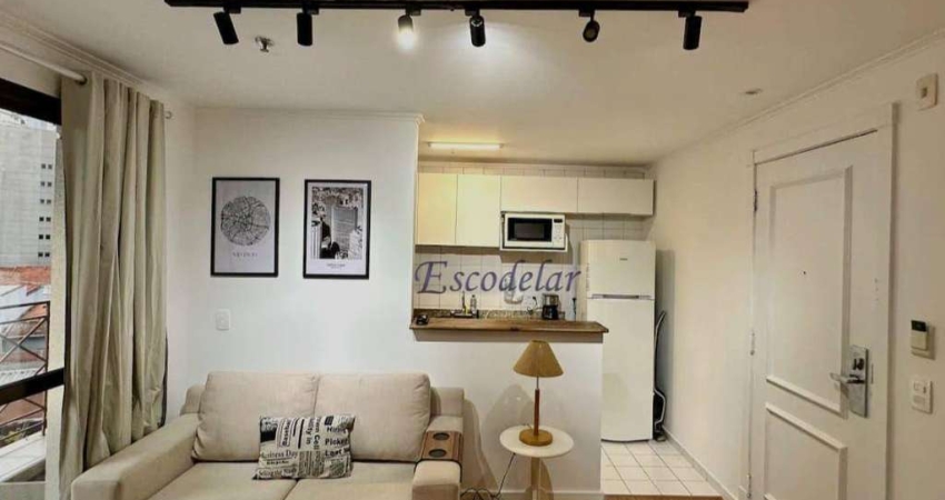 Flat com 2 dormitórios para alugar, 52 m² por R$ 6.500,00/mês - Vila Olímpia - São Paulo/SP