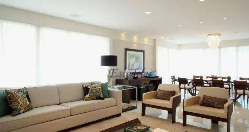 Apartamento com 4 dormitórios à venda, 442 m² por r$ 10.500.000,00 - campo belo - são paulo/sp