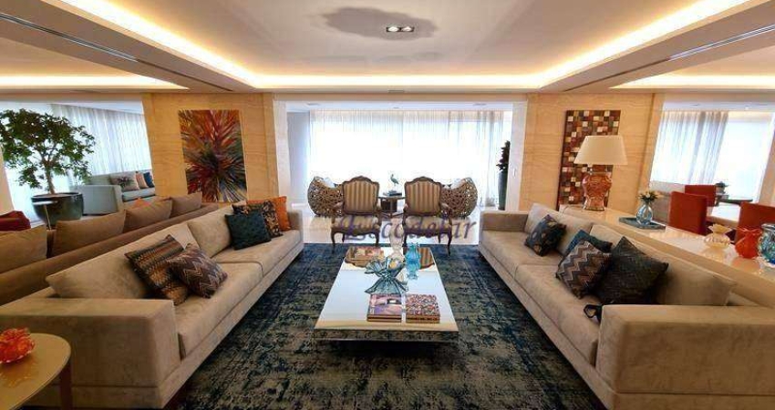 Apartamento com 4 dormitórios para alugar, 375 m² por R$ 67.700,00/mês - Campo Belo - São Paulo/SP
