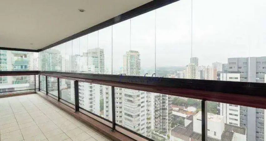 Apartamento com 3 dormitórios para alugar, 243 m² por R$ 19.000,00/mês - Campo Belo - São Paulo/SP
