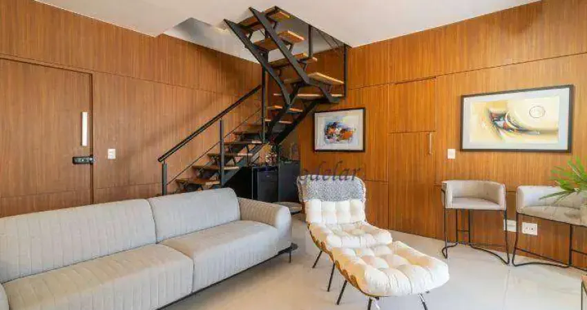 Apartamento duplex com 2 dormitórios para alugar, 105 m² por r$ 14.890,00/mês - brooklin novo - são paulo/sp