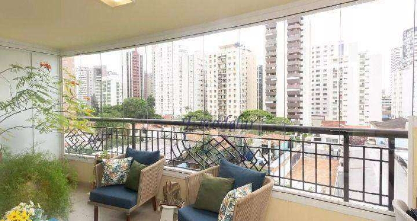 Apartamento com 3 dormitórios à venda, 128 m² por R$ 2.500.000,00 - Moema - São Paulo/SP