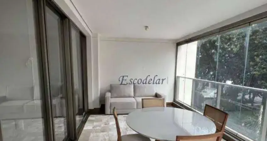 Apartamento 100m2 itaim bibi com 2 quartos, varanda, para alugar, totalmente mobiliado