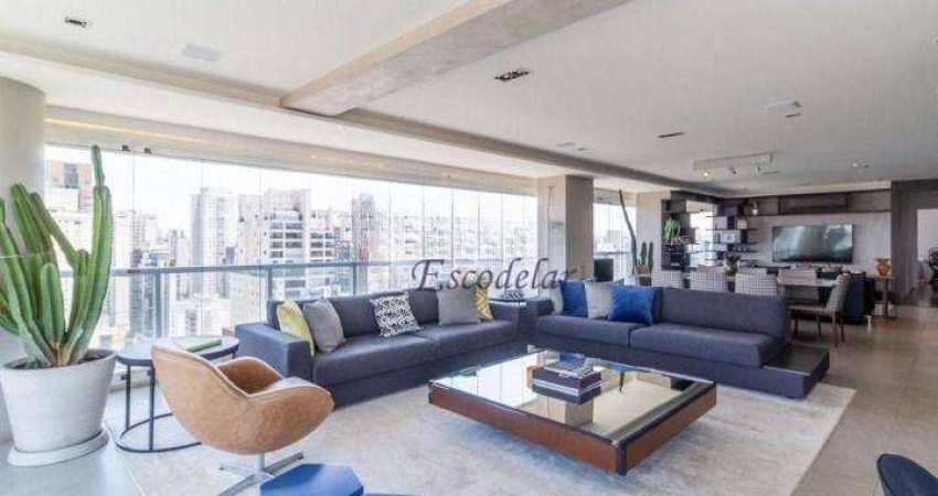 Apartamento com 3 dormitórios à venda, 219 m² por R$ 3.500.000,00 - Campo Belo - São Paulo/SP