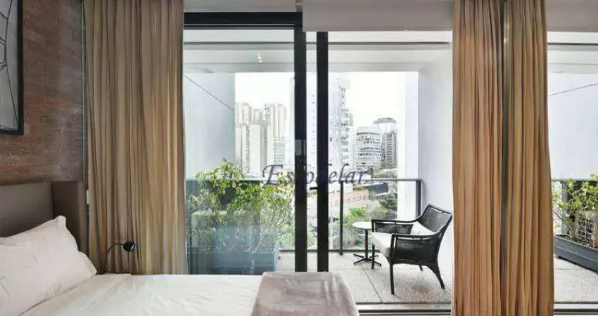 Apartamento com 1 suite, para alugar, 35m2-, com vaga, vila olímpia - próximo a fmu