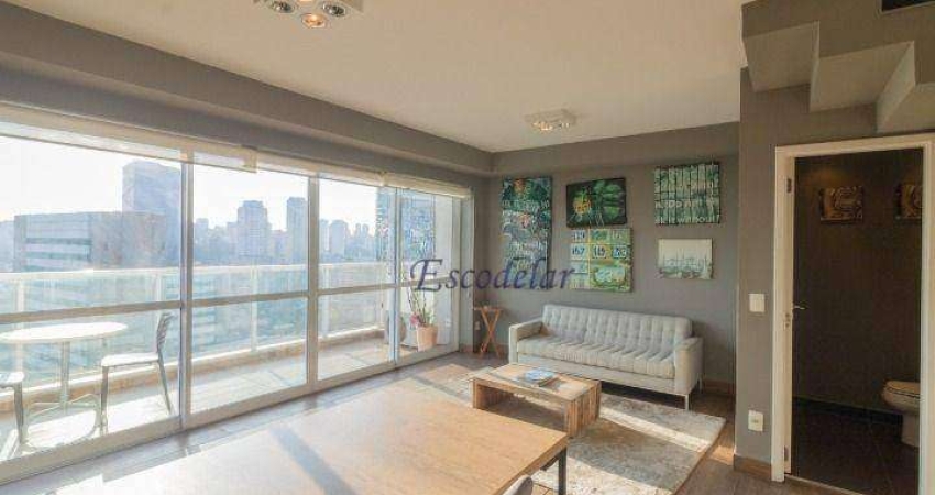 Apartamento Duplex com 1 dormitório à venda, 89 m² por R$ 1.780.000,00 - Brooklin - São Paulo/SP