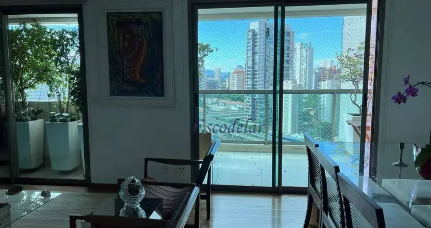 Apartamento com 3 dormitórios à venda, 147 m² por r$ 2.250.000,00 - campo belo - são paulo/sp