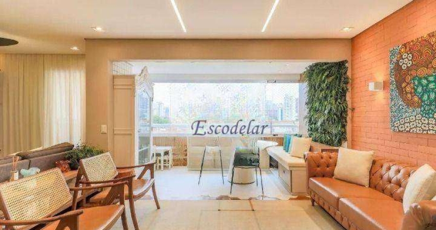 Apartamento com 3 dormitórios à venda, 116 m² por R$ 1.850.000,00 - Brooklin - São Paulo/SP