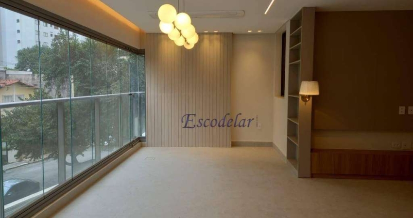 Apartamento Garden com 3 dormitórios para alugar, 152 m² por R$ 18.355,00/mês - Campo Belo - São Paulo/SP