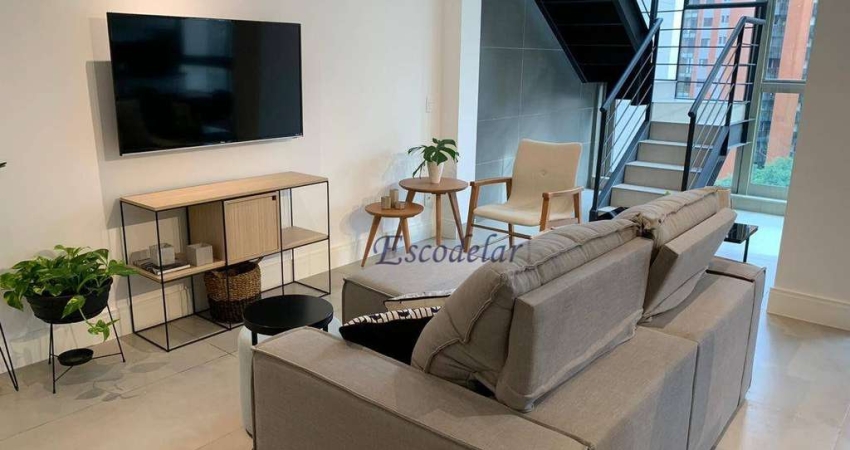Apartamento com 1 dormitório para alugar, 85 m² por R$ 15.500,00/mês - Jardim Paulista - São Paulo/SP