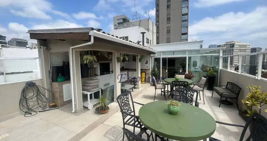 Cobertura com 3 dormitórios, 1 suite, 2 vagas de garagem à venda, 220 m² por R$ 3.400.000 - Vila Olímpia - São Paulo/SP
